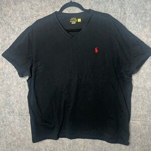 Polo by Ralph Lauren Men's XXL Black V-Neck T-Shirt